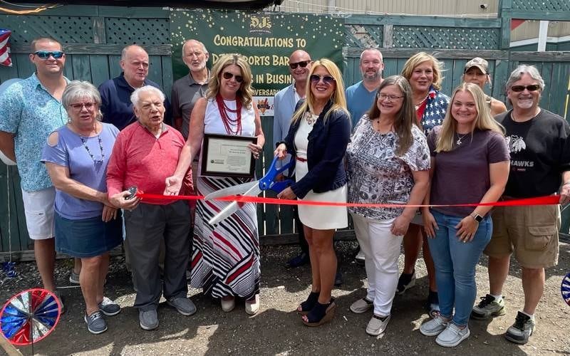 DJ’s Sports Bar 30th Anniversary Ribbon Cutting